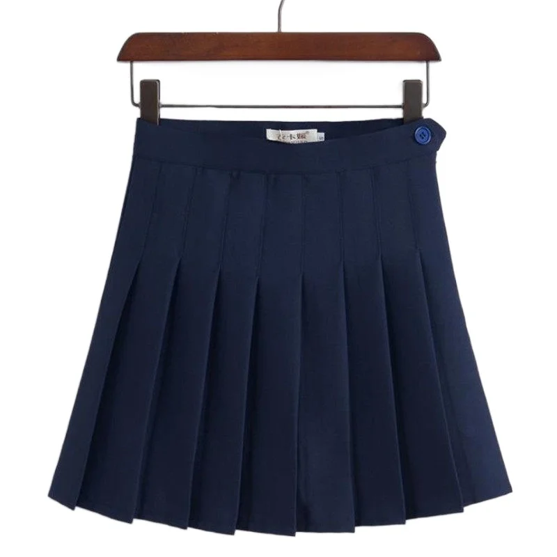 Женская плиссированная мини юбка на молнии с завышенной талией|skirt zipper|fashion pleated