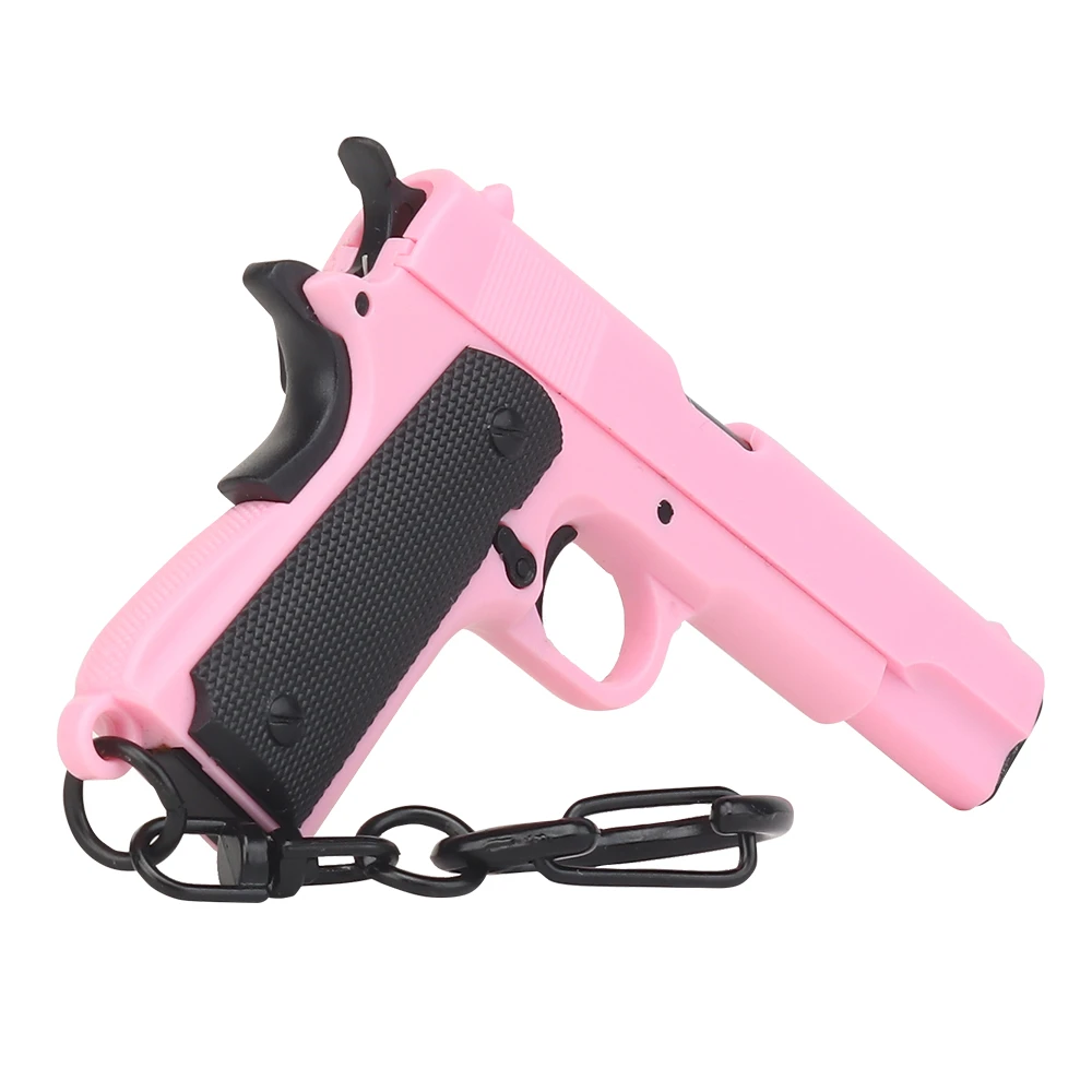 Mini Pistol Pink Glock Keychain Gun Model Keychain 1 4 Toy Weapon 1911 Glock 45 Beretta M92 92g Shape Model Detachable Keyring Aliexpress