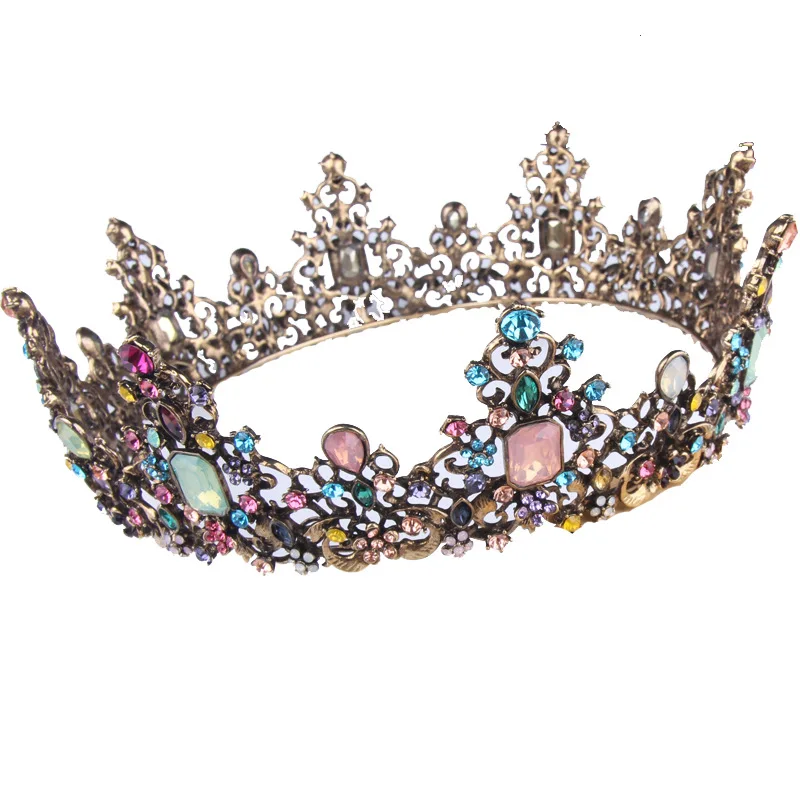 

Vintage Wedding Crown Fashion Classic Crystal Rhinestone Bridal Tiaras Headpieces Bride Hair Accessories Women Hairband