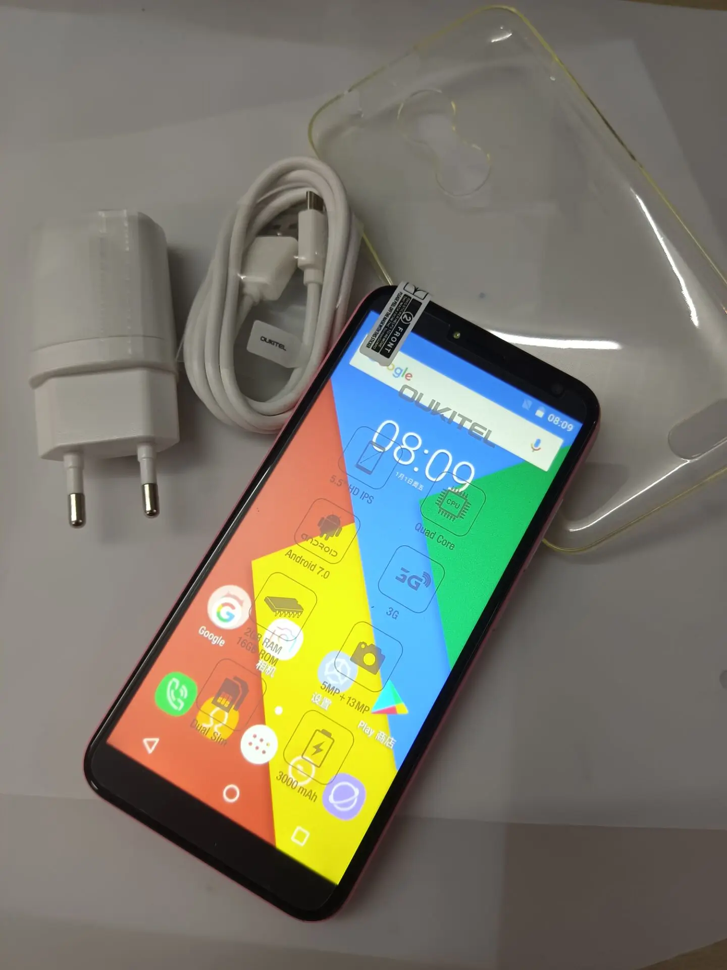 Oukitel C8 LCD + материнская плата Android 7 0 2 Гб ОЗУ 16 ПЗУ MTK6580 сканер отпечатка пальца 13 МП