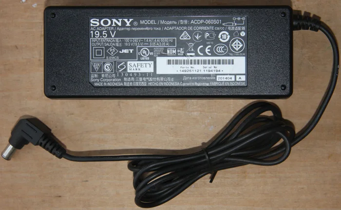 ЖК-дисплей ТВ адаптер питания 19,5 V 3.05A ACDP-060S01 для KDL-40W650D KDL-32R430B
