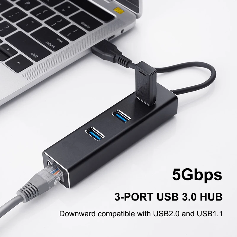 Концентратор USB 3 0 порта Тип C RJ45 10/100/1000 м|USB-хабы| |