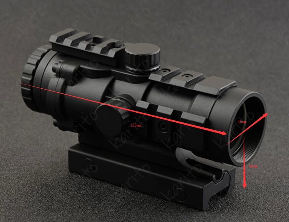 Тактический 4x32 призмовый прицел для Пикатинни крепление адаптера M7368|4x32 rifle