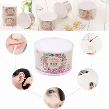 Одноразовые Деревянные палочки с двойной головкой, белые ватные палочки для ушей в носу, упаковка(500 шт.), для очистки, забота о здоровье