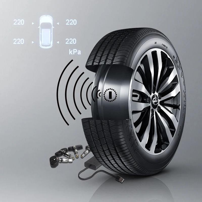Prelingcar ڵ , USB TPMS ̼, ȵ̵ 4   , ڵ Ÿ̾ 溸, Ÿ̾ з ͸ ý