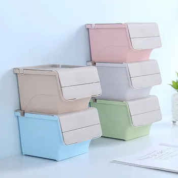 

Nordic Plastic Storage Box Multi-Functional Cosmetic Storage Box Desktop Office Stationery To Receive Students In The Box