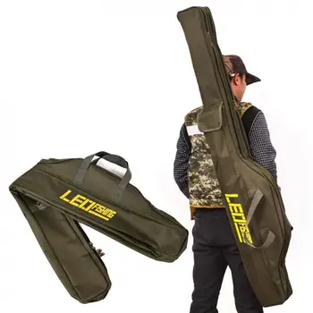 

1.5M Multi-purpose Foldable Fishing Rod Bag Oxford Cloth 2 Compartments Fishing Tackle Storage Bags