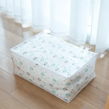 

New Fashion Household Printed Dust Bag Dust Cover Multifunctional home bedroom seasonal clothing quilt storage box organizer bag