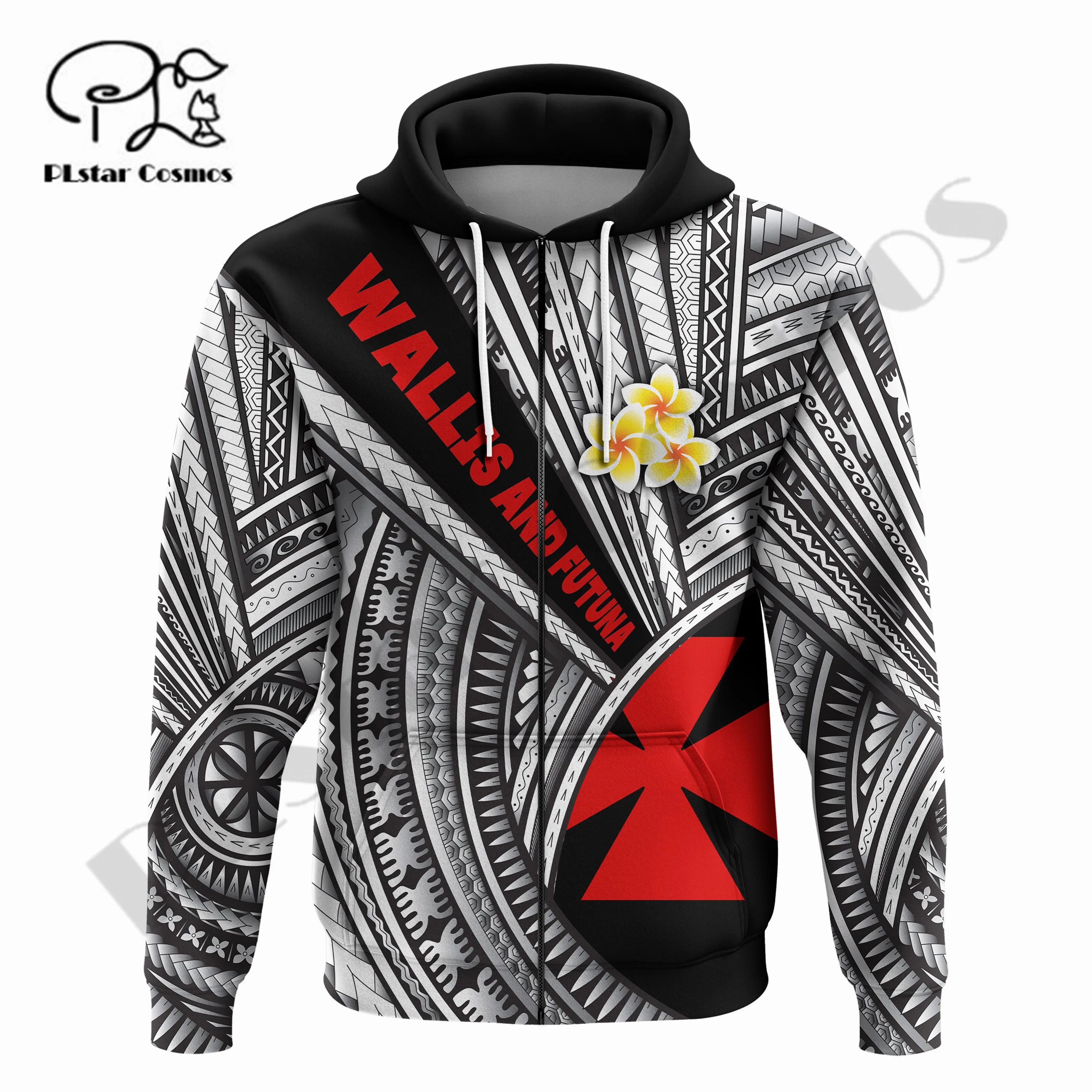 PLstar Cosmos 3DPrinted Newest Wallis and Futuna Futun Island Tribal Tattoo Uniuqe Streetwear Unisex Hoodies/Sweatshirt/Zip W-3