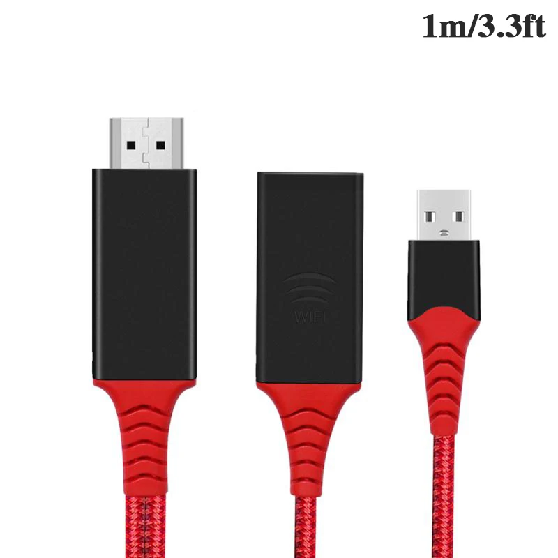 AirPlay Lightning/HDMI HDTV Кабель-адаптер для iPhone X XS MAX SE 6S 7 8Plus iPad Air 2 Pro Full HD 1080P USB HDMI кабель