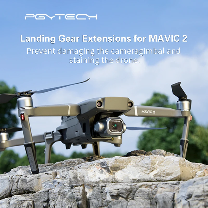 PGYTECH Mavic 2 Pro/Zoom посадочная Шестерня расширение для DJI Дрон нога Поддержка