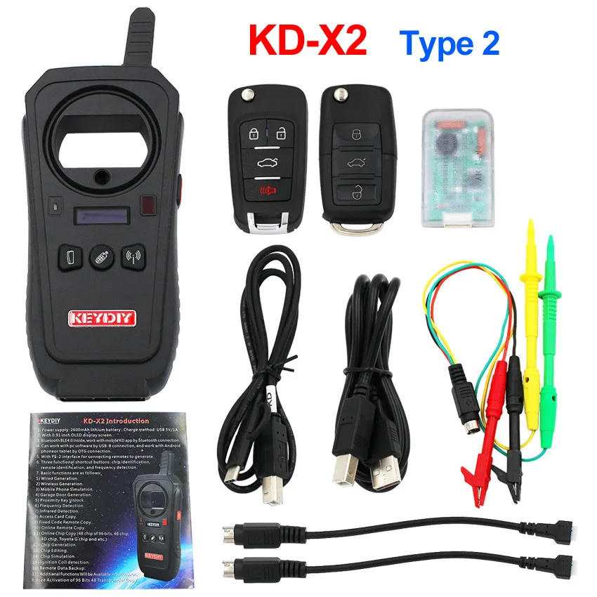 KEYDIY KD900/KD-X2 пульт дистанционного управления генератор ключей автоматический ключ программист лучший инструмент для дистанционного управления KD сборщик данных мини KD - Цвет: KD-X2 Type 2