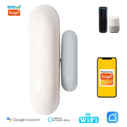 Tuya Wifi Door Sensor Open Close Detect Smart Home Security Alarm System Smart Life App Control Wireless Magnetic Window Sensor