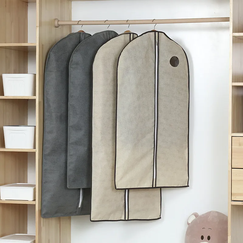 

ZOLLOR Clothes Dust Cover Home Storage Bag for Garment Suit Dress Clothes Coat Pouch Case Container Organizer Zipper Storage