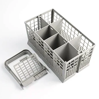 

Grey 8 Slot Dish washer Cutlery Basket Tray Cage For Hotpoint & Indesit Machines Kitchen Storage Rack Basket Wash Cloth Tools