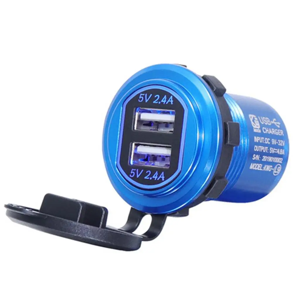 L9 DC 9 V-32 V 4.8A двойной USB светодиодный авто зарядное устройство для мотоцикла Авто Грузовик ATV Лодка адаптер розетка зарядное устройство s