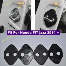 

Car Styling Inner Door Lock Covers Case Cover Buckle Trim 4 Pcs / Set Plastic Fit For Honda FIT jazz 2014 - 2019 Protection Kit