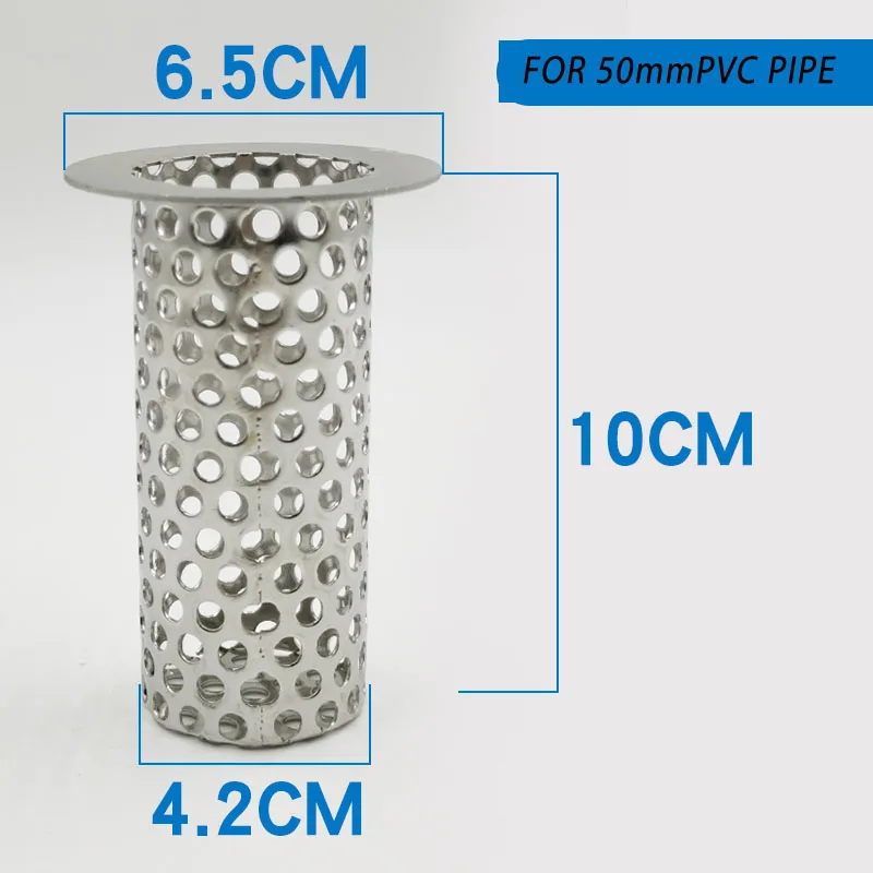 Sink Drain Strainer Floor Drain Filter 1PCS 30-75PVC Kitchen Sink Filter Stainless Steel 304 for restaurants