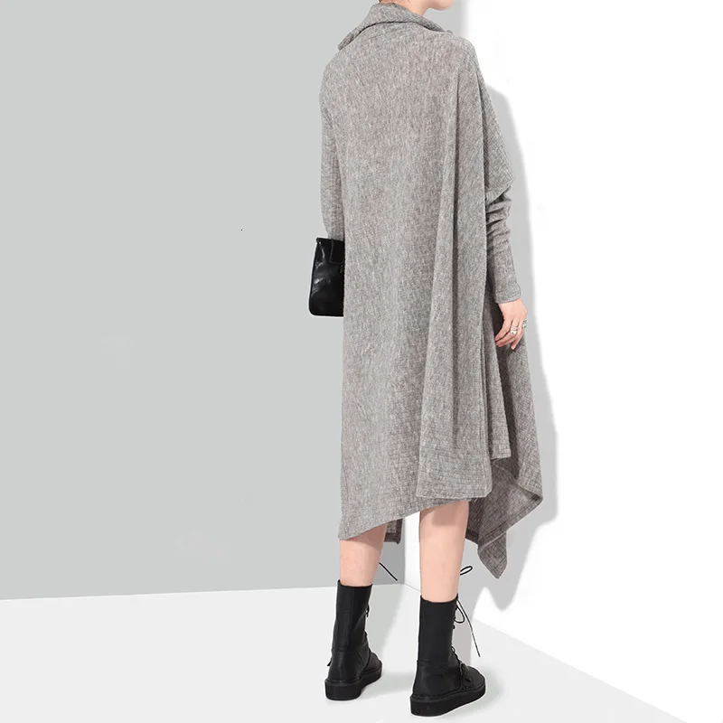 New Fashion style Asymmetrical Long Knitting Big Size Dress Fashion Nova Clothing