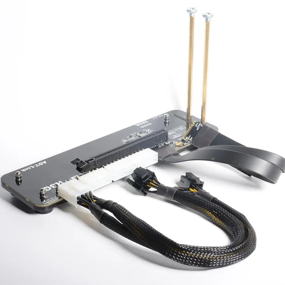 Borda M.2 Nvme ao Conector Pcie X16 Adt-link Pcie X16 para M.2 Nvme Egpu Adaptador R43sg 4.0 Egpu para Nuc Itx Stx Computador Portátil - Imagem 3