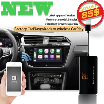 

Sinairyu Apple Wireless Carplay Dongle for Volkswagen Golf/Touareg iOS Navigation 2016-2020 Mini USB Activator Car Play Adapter