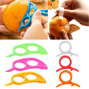 

1PC Orange Peelers 2020 Cheap Lemon Slicer Zesters Fruit Plastic Stripper Opener Citrus Fruit Tools Kitchen Gadget Random Color@
