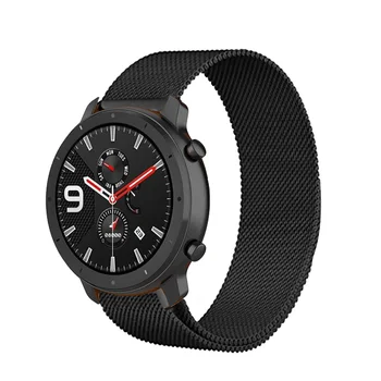 

For Amazfit GTR 47mm 42mm Strap Metal Milanese Watch Band for Xiaomi Amazfit BIP/GTS/PACE Bracelet Band Smart Watch Accessories