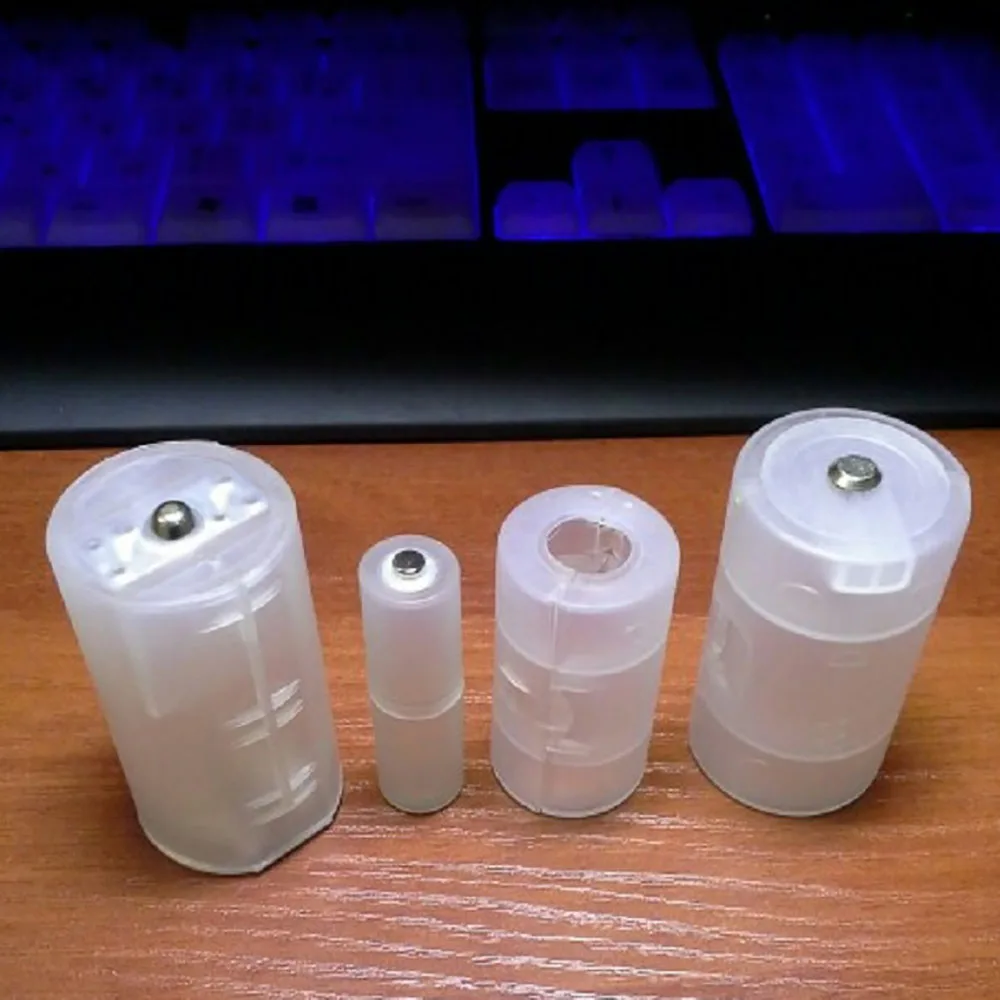 AAA/AA в C/D комбинация батарей коробка для хранения адаптер держатель AAA AA чехол