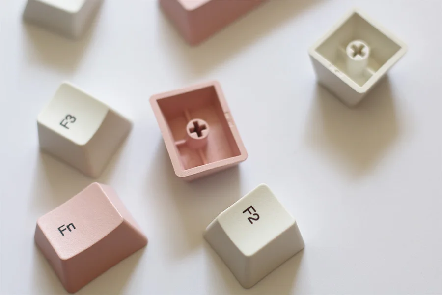 CuXiu PBT Keycap 104 клавиш Вишневый профиль брелки корейские-полупрозрачные брелки с подсветкой для механической клавиатуры