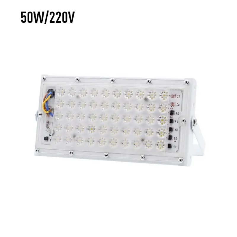 220V white 110V 220V Светодиодный прожектор светильник 50 Вт отражатель светодиодный прожектор светильник Водонепроницаемый Точечный светильник наружное настенное освещение холодный белый Светодиодный уличный фонарь - Испускаемый цвет: 220V white