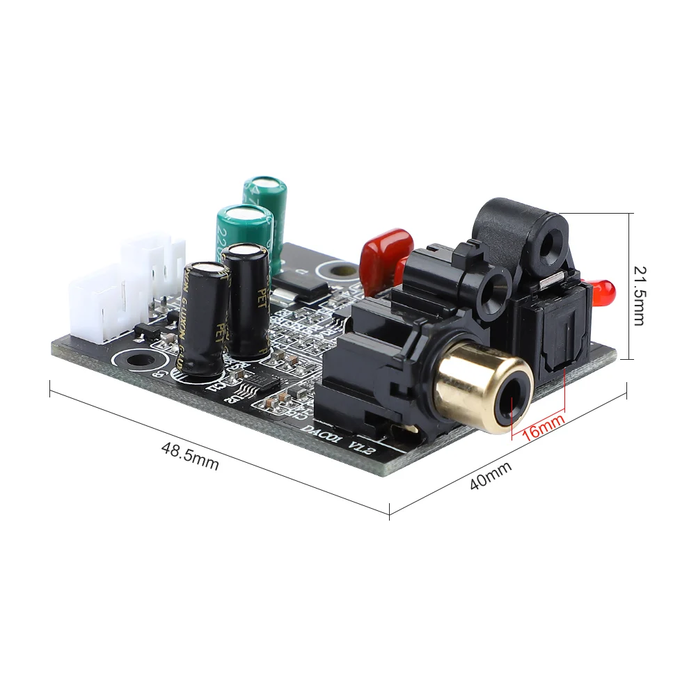 Entrada de Sinal Saída de Áudio Decod para Amplificador Cs8416 + Cs4344 Aiyima Digital Decodificador Fibra Óptica Coaxial Estéreo Diy Dac - Image 3