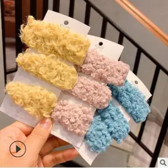 36 компл./лот 3 шт./компл. DIY Простые мульти плюшевые капли воды заколки BB заколки для волос Инструменты для укладки волос аксессуары HA1001