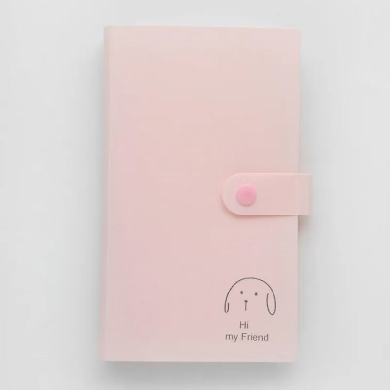 1PC 240 Slots ID Holders Cute Cartoon Card Book 5 Colors Star Large Capacity Business Clip Ticket Collection Card Stocks