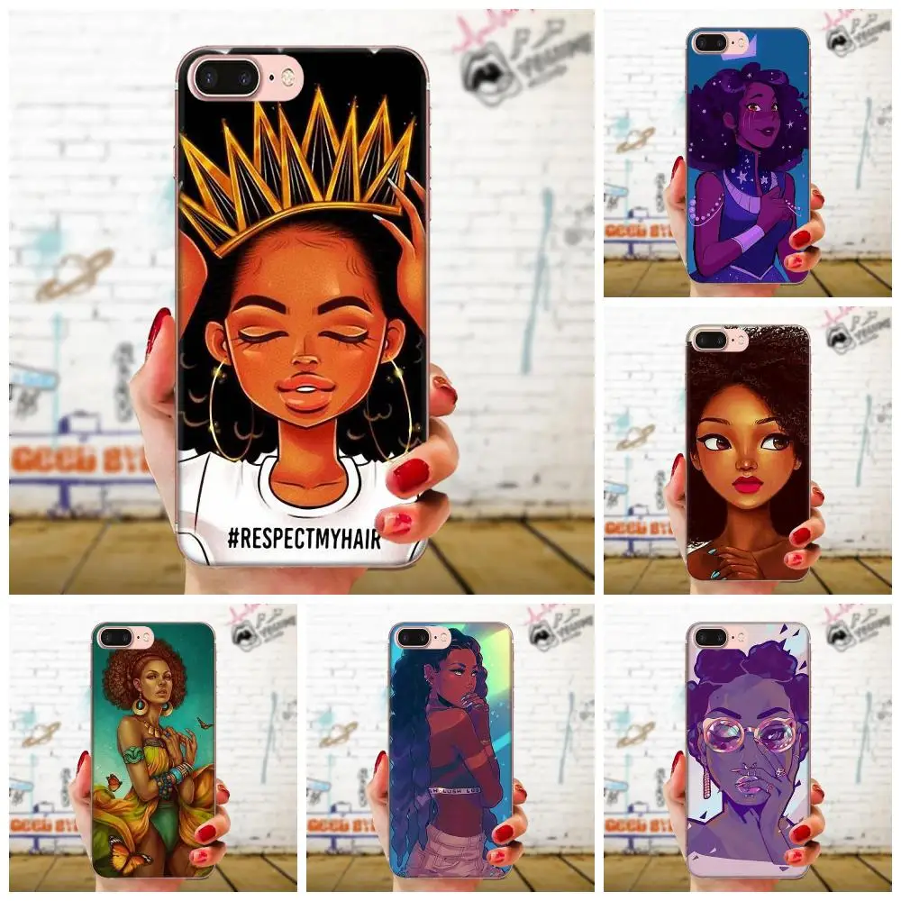 Афро Королева Poppin для Xiaomi Redmi Mi 4 7A 9T K20 CC9 CC9e Note 7 9 Y3 SE Pro Prime Go Play мягкий резиновый
