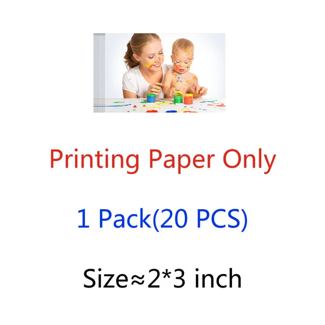 Paper 20 Pcs Only huawei мини-фотопринтер AR принтер Zink портативный карманный принтер Bluetooth 4,1 300 точек/дюйм поддержка DIY Share 500 мАч CV80 - Цвет: Paper 20 Pcs Only