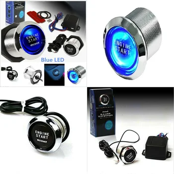 

Universal 12V Auto Car Alarm One Start Stop Button Engine Push Button Ignition Switch Keyless Entry Starter Antitheft System