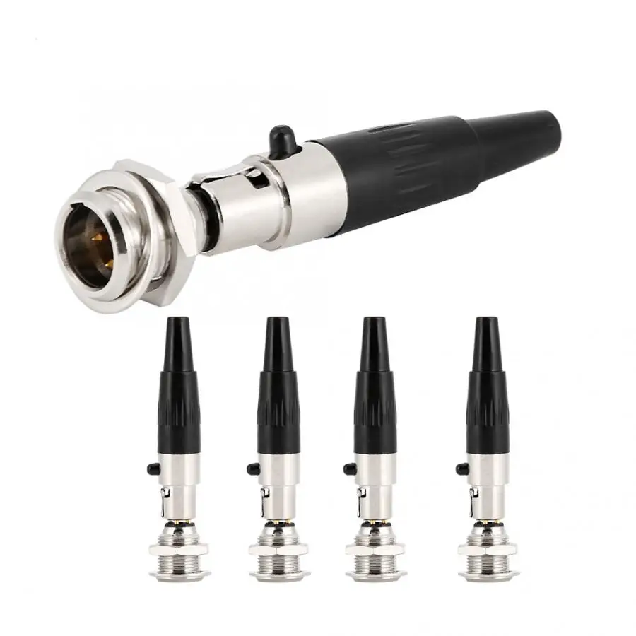 5 шт. 3 ядра мини XLR Чистая медь Разъем DIY аудио кабель Разъем для разъема наушников
