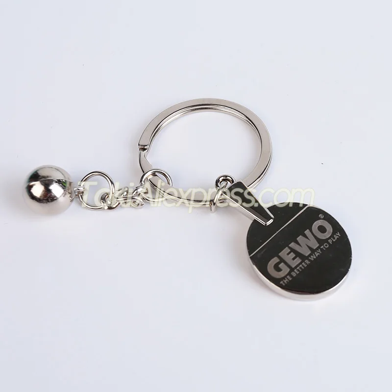 Original GEWO Mini Table Tennis Racket Keychain / Key Chain Pendant Ping Pong Bat Small Gift / Souvenir / Collection