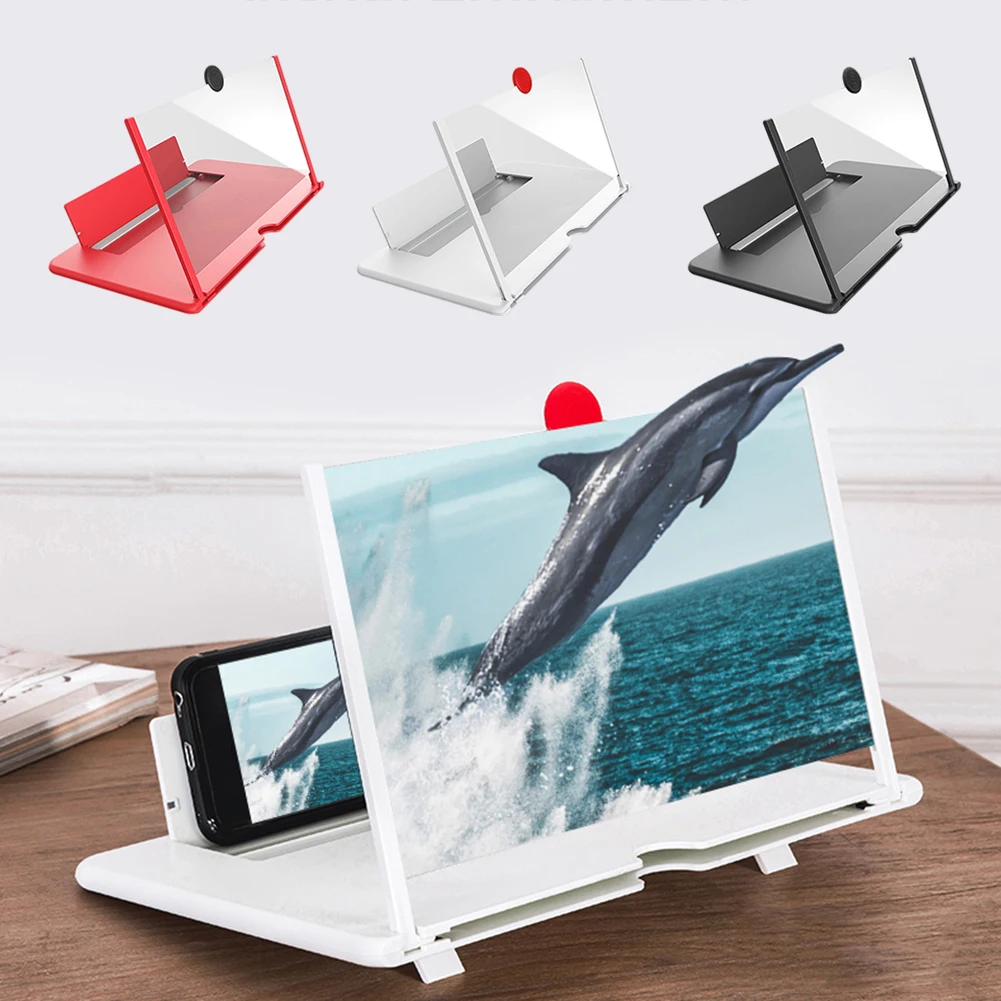 9 8/10/12 дюймов 3D фотовспышка с подставкой для видеоусилителя увеличительным