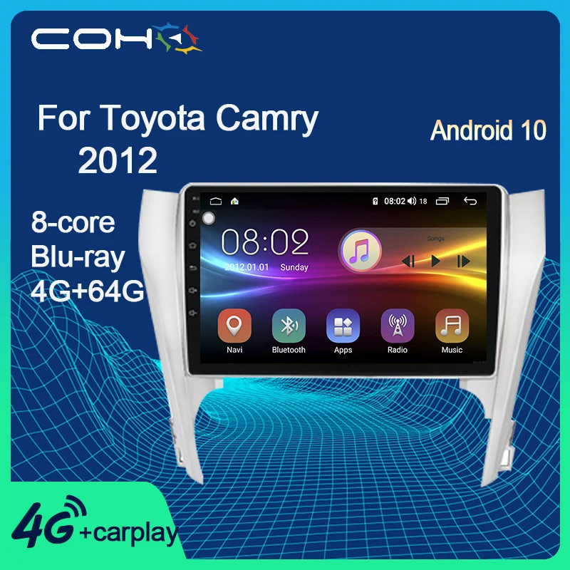 Автомобильный мультимедийный плеер COHO для Toyota Camry 2012 Gps навигация Dvd Авторадио