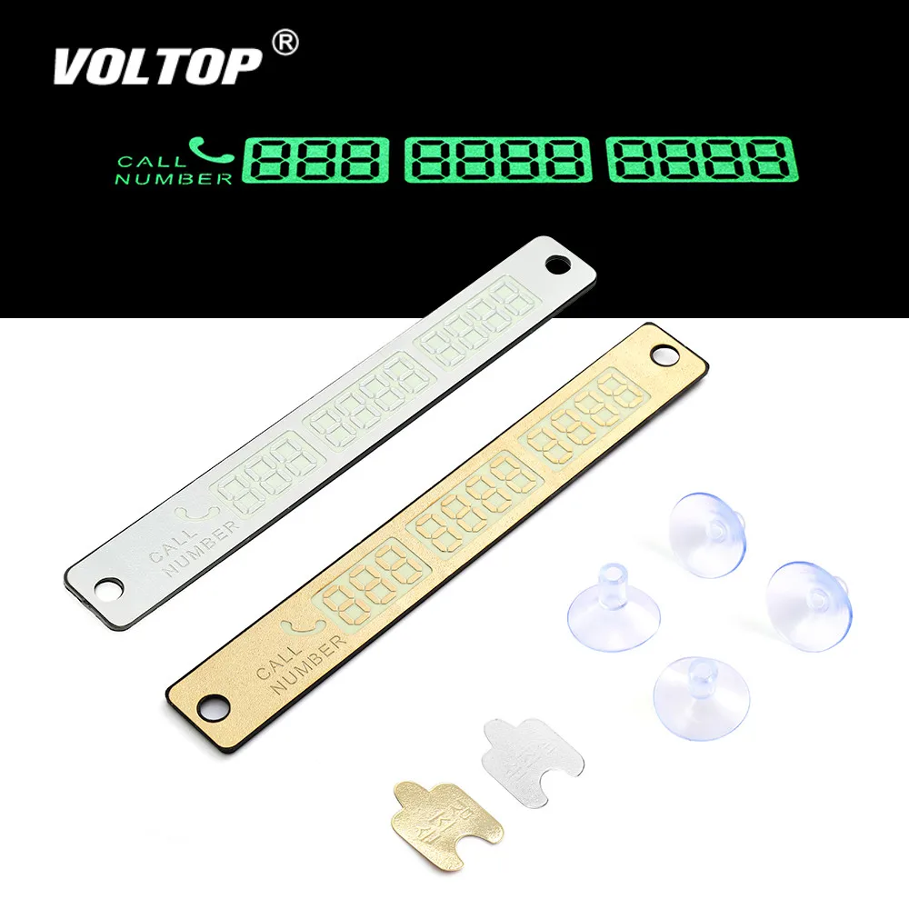 

Temporary Car Parking Card Telephone Number Card Notification Night Light Sucker Plate Car Styling Phone Number Card Car Decal