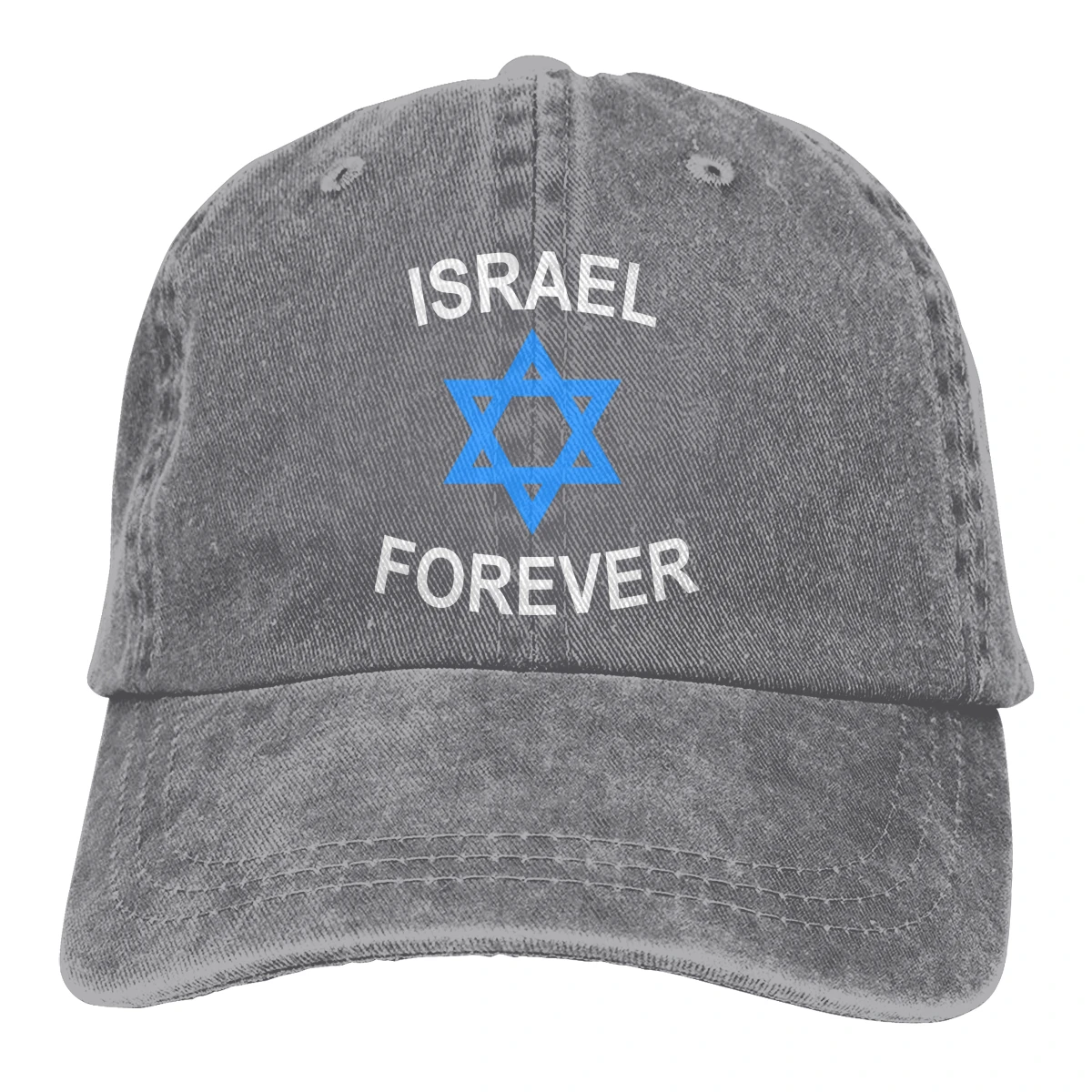 Israel Forever Casquette, Черная мужская и женская джинсовая бейсболка, регулируемая бейсболка для гольфа