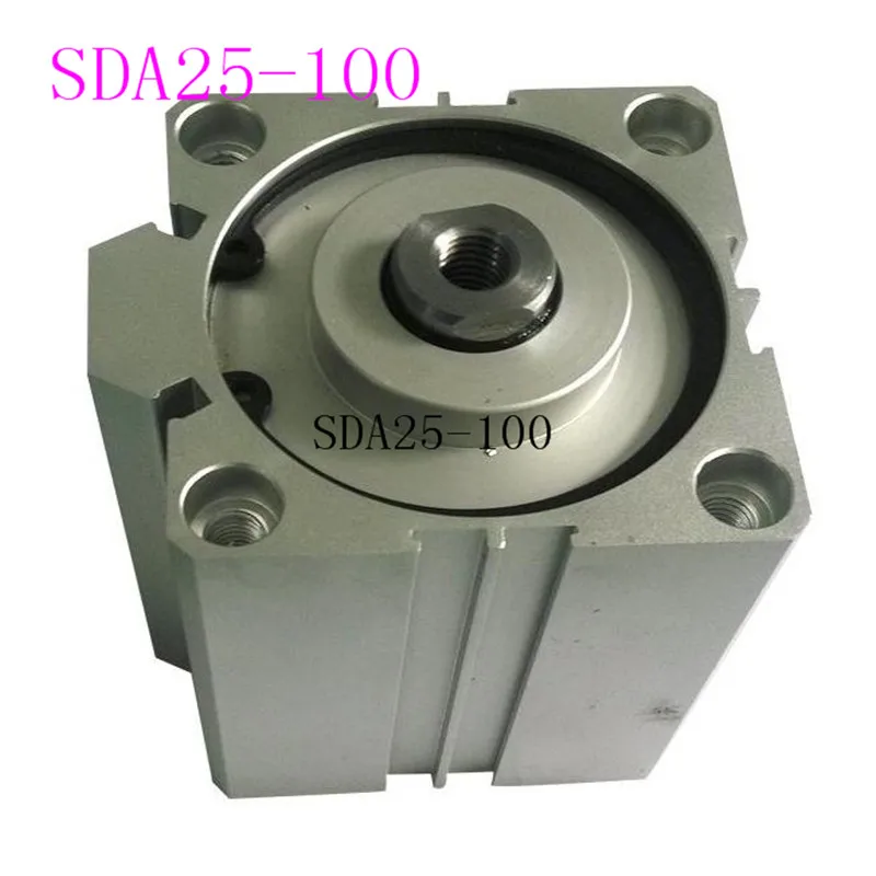 

SDA25 Cylinder Compact SDA Series Bore 25mm Stroke 5-100mm Air Cylinders Dual Action Pneumatic