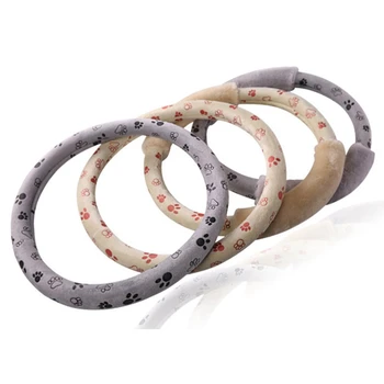 

Soft Cute Paw Footprint Car Steering Wheel Cover 38cm Non-slip Auto Car Interior Accessories Steering Wheels Cover