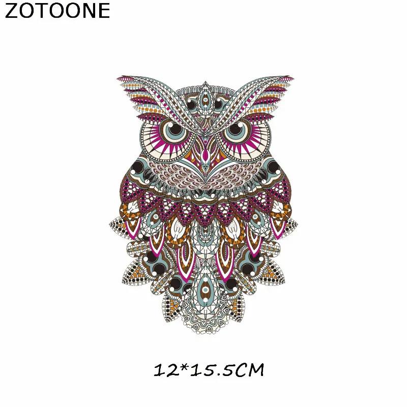 ZOTOONE нашивка в виде лошади, совы, зебры, кошки, собаки, наклейки, железные нашивки для одежды, футболки, теплопередача, аксессуары Diy, аппликации G