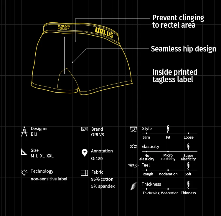 ORLVS бренд сетки Мужское нижнее белье мужские трусы cueca tanga Ropa Interior Hombre мужские трусы боксерские шорты calzoncillo OR189