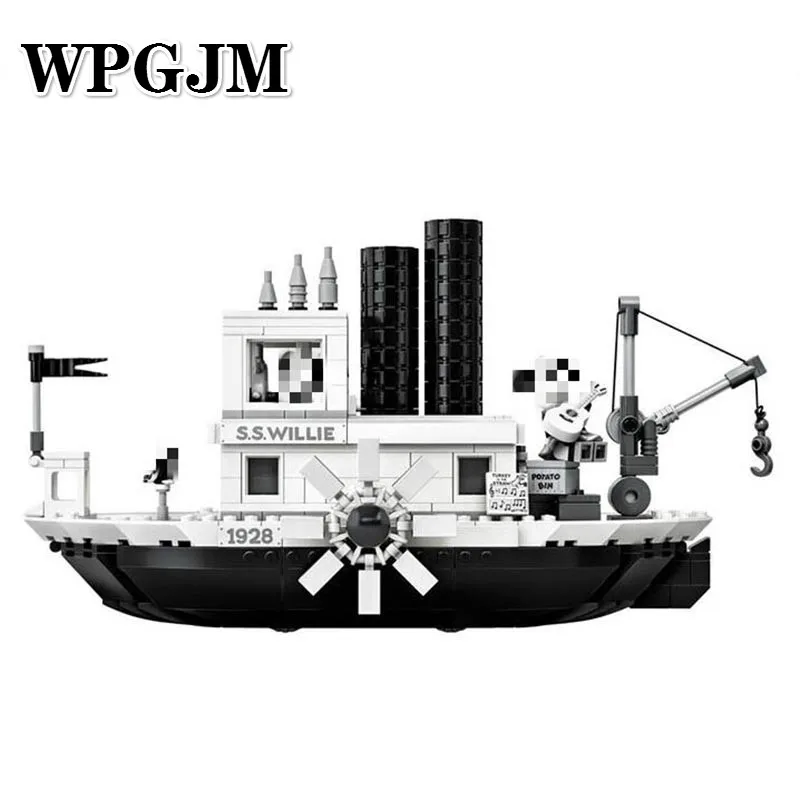 

Legoinglys Disneying Hot Sale Mickeied Steamboat Willie Set Model 16062 21317 Building Block Bricks Toy for Gifts Kids Christmas