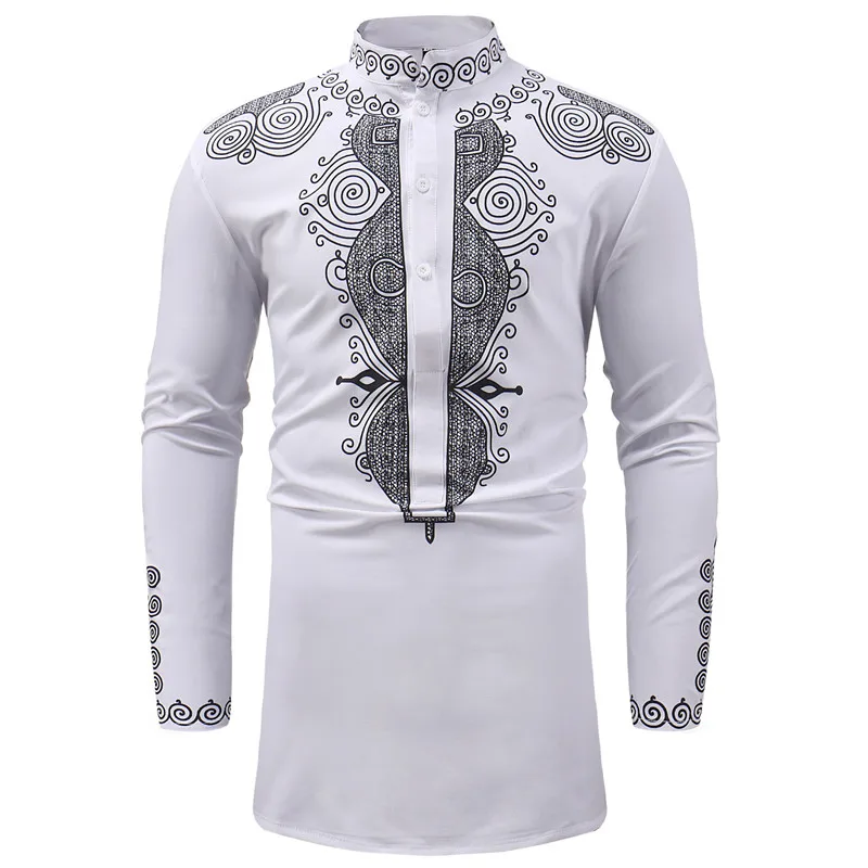 WSPLYSPJY Mens African Dashiki Print Dress Shirt Slim Fit Long Sleeve Button Down Shirt WSPLYSPJY Mens African Dashiki Print Dress Shirt Slim Fit Long Sleeve Button Down Shirt