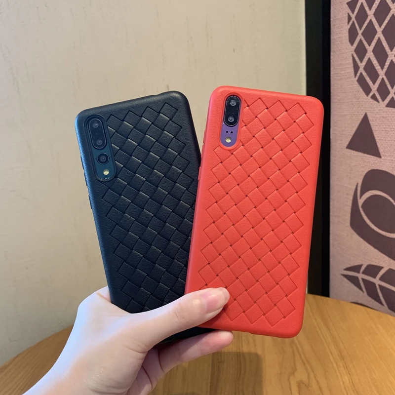 Мягкий силиконовый чехол из ТПУ с плетением для huawei P Smart Z Plus Honor 8A 8X Max 10 20 Lite Pro 10i 20i