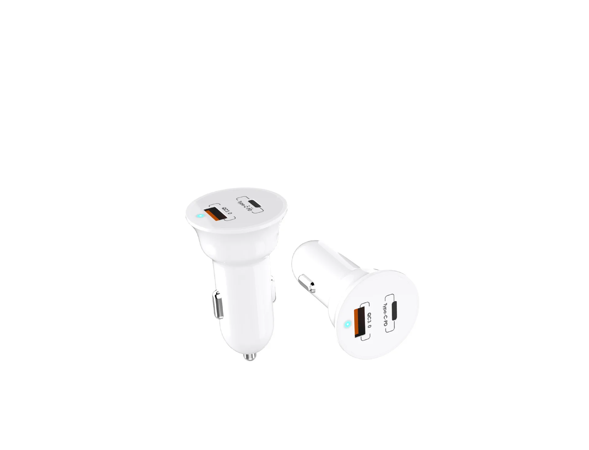 Автомобильное зарядное устройство с двумя портами USB, автомобильное зарядное устройство type-C Ar C hargerpd быстрое зарядное устройство для телефона для путешествий